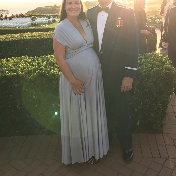 Twobirds Classic Ballgown in Silver - Picture 5 of 5